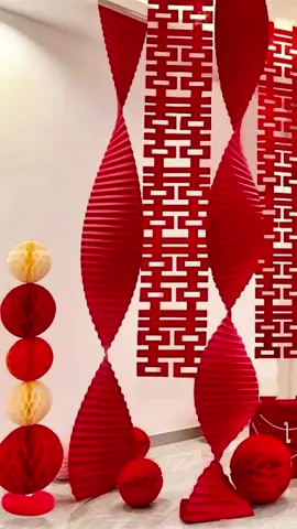Dải giấy đỏ gợn sóng trang trí decor tết lễ cưới #phukientrangtritet #trangtritet #trangtriledinhhon #decordamcuoi #wedding  @Kho sỉ phụ kiện trang trí 