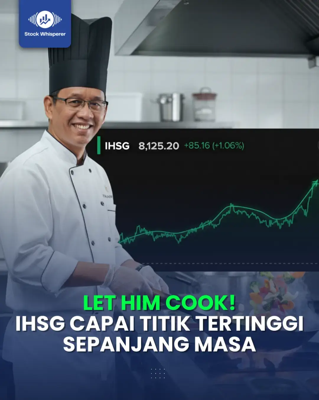 Di bawah era Purbaya sebagai Menteri Keuangan Republik Indonesia, Indeks Harga Saham Gabungan (IHSG) cetak rekor tertinggi sepanjang sejarah pasar modal di Indonesia! 🔥 Pada penutupan hari ini, IHSG menguat 1.06% di titik 8.125,20 dengan volume perdagangan mencapai 61,43 miliar lembar dan total transaksi hingga Rp31,58 triliun. Jadi optimis IHSG bisa ke angka 32.000? 🥵 Klik link di bio untuk follow Instagram dan join grup diskusi saham gratis sob! #saham #sahampemula #sahamindonesia #ihsg #indonesia🇮🇩 