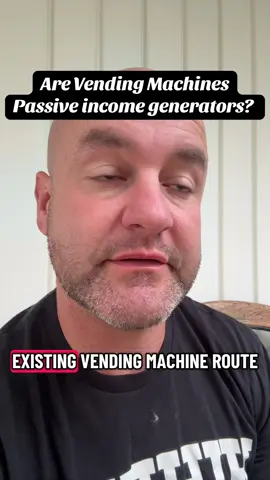 Is the vending industry passive? #passiveincome ##vendingmachinebusiness #vendingmachine 