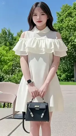 Váy Tiểu Thư Dự Tiệc Vai Trễ ##váythiếtkế #váydutiec #đầmthietkecaocap #xuhuongtiktok 