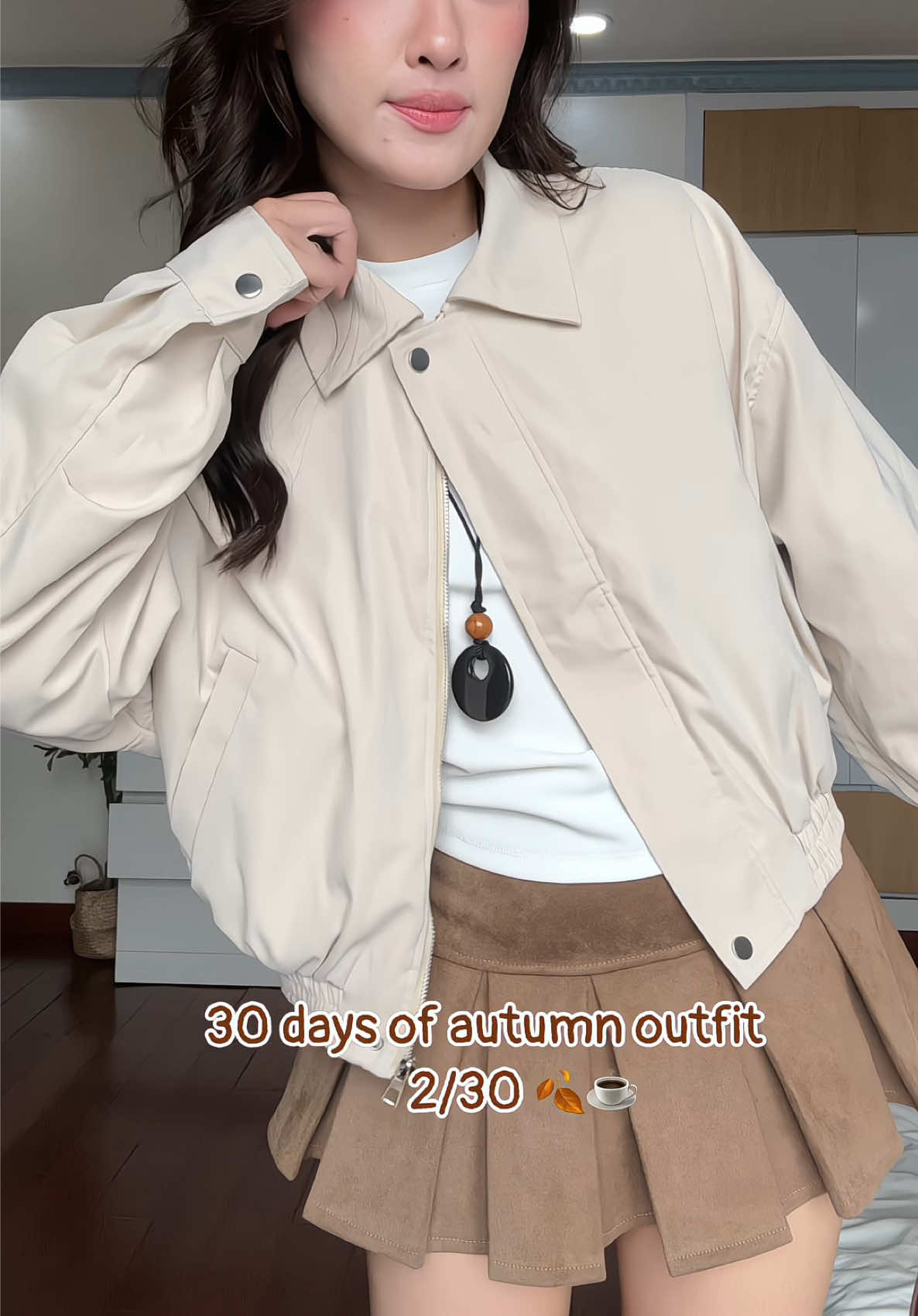 Day 2: outfit mùa thu với áo khoác gió ✨🍂☕️ #aokhoac #aogio #autumnoutfits #mixandmatch 
