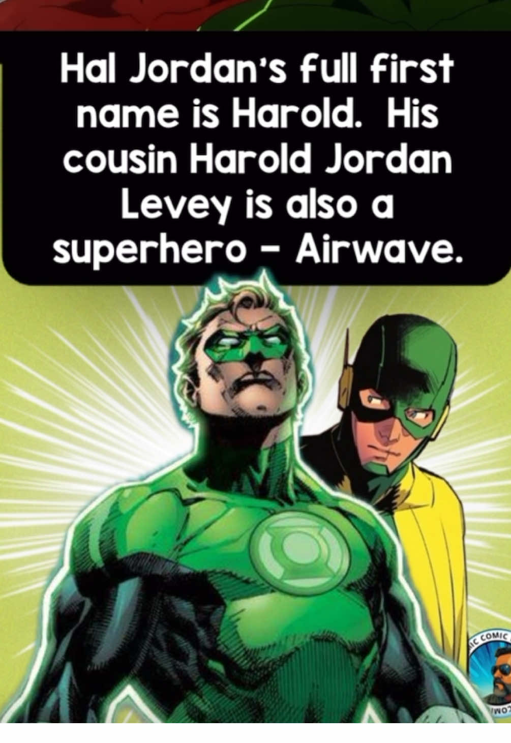 Ya gotta give Jordan credit for being a ladies man, jet fighter pilot and intergalactic superhero despite being named Harold at birth. #haljordan #greenlantern #dccomics #batman #justiceleague 