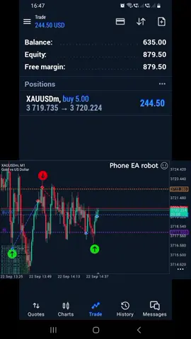 simple 🤖 #phonerobot#earobot#unchartedfx#phonebottrading#forextradingbot 