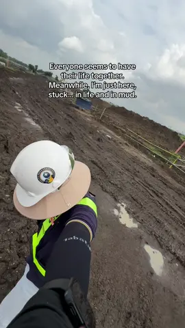 I’m feeling stuck in life. What to do about it? Literally stuck in mud also🥹😩 #siteengineer #construction #constructionsite #constructionlife #landdevelopment 