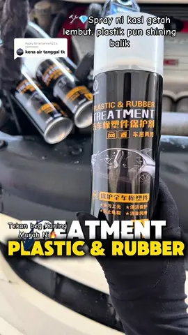 Replying to @farhannn522 🚙⚡ “Nak elak getah merekah & plastik cepat rosak? Spray ni memang wajib bosku 🚀” #RubberPlasticSpray #SprayGetahPlastik #RawatanGetahPlastik #SprayKeretaPlastik #SprayAutomotif