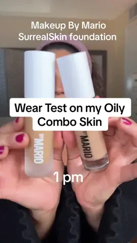 @makeupbymario SurrealSkin Foundation comparison and wear test for Oily/Combo skin.  #makeupbymario #surrealskinfoundation #foundationreview #oilyskin #beautyover40 