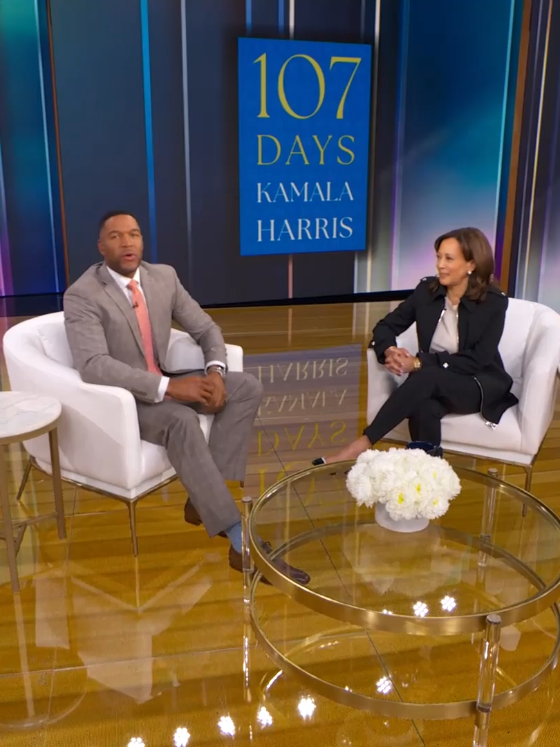 Former Vice President Kamala Harris sits down with Michael Strahan to reflect on her 2024 presidential campaign and her 107-day run for the White House, the focus of her new book, 