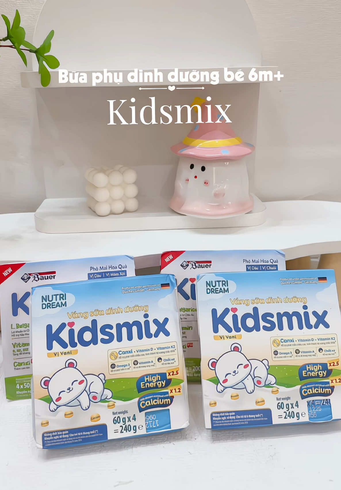 Váng sữa/ sữa chua thơm ngon Kidsmix các mẹ cho bé chưa??##kidsmix #suachuaphomai #vangsuadinhduong #mevabe #viral 