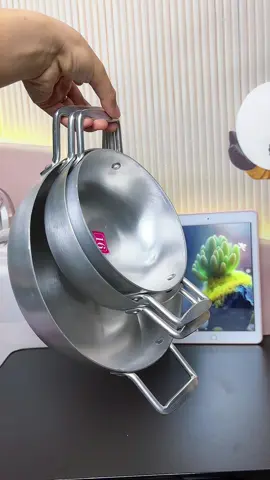 Combo 3 chảo nhôm đáy bằng dày sáng bóng đẹp #chaonhom #chaonhomchongdinh #chaonhombong #chaonhomsaulong 