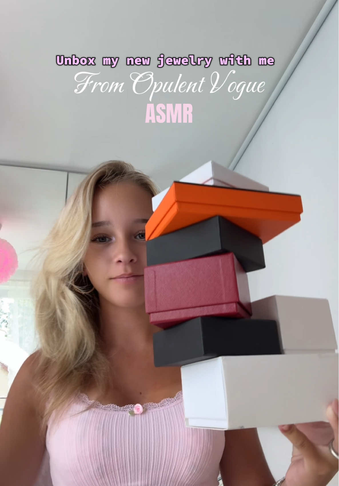 Unbox my new jewelry with my from @Opulent Vogue ASMR edition 🤍🤭✨💋 #fy #foryou #foryoupagе #viral #opulentvogue 