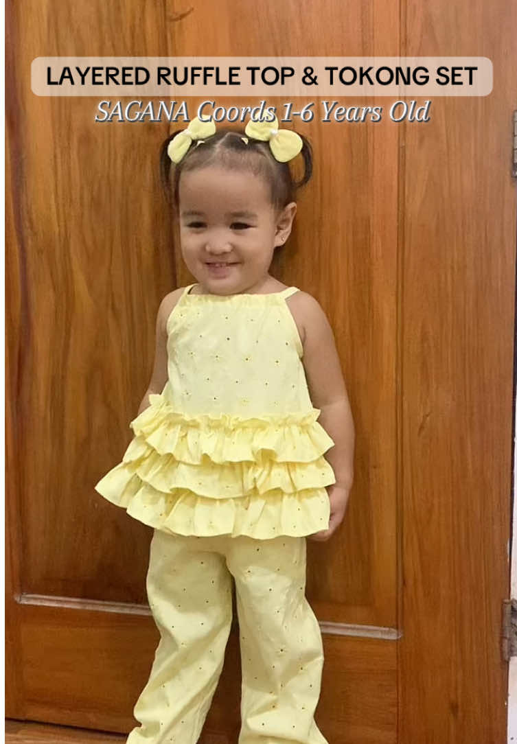 Super cute nitong nabili kong outfit ng anak ko 💯🫶🏻 Kahit anong occasions pwedeng-pwede 😍❤️ #ruffletop #ternoset #babyoutfit #topandpants #kamilyaah 