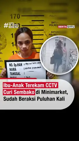Seorang ibu muda berinisial NF bersama anaknya ditangkap Unit Reskrim Polsek Ciputat Timur usai kedapatan mencuri di toko retail kawasan Kampung Sawah, Ciputat, Tangerang Selatan. Kapolsek Ciputat Timur, Kompol Bambang Askar Sodiq, menjelaskan NF berpura-pura berbelanja lalu menyembunyikan minyak goreng dan gula ke dalam tas yang dibawa anaknya, aksi yang terekam kamera CCTV. Selalu update di BeritaSatu.com, Youtube BeritaSatu, dan BeritaSatu TV! #Pencurian #Ciputat #SaatnyaIndonesiaBerbenah #BeritaSatu