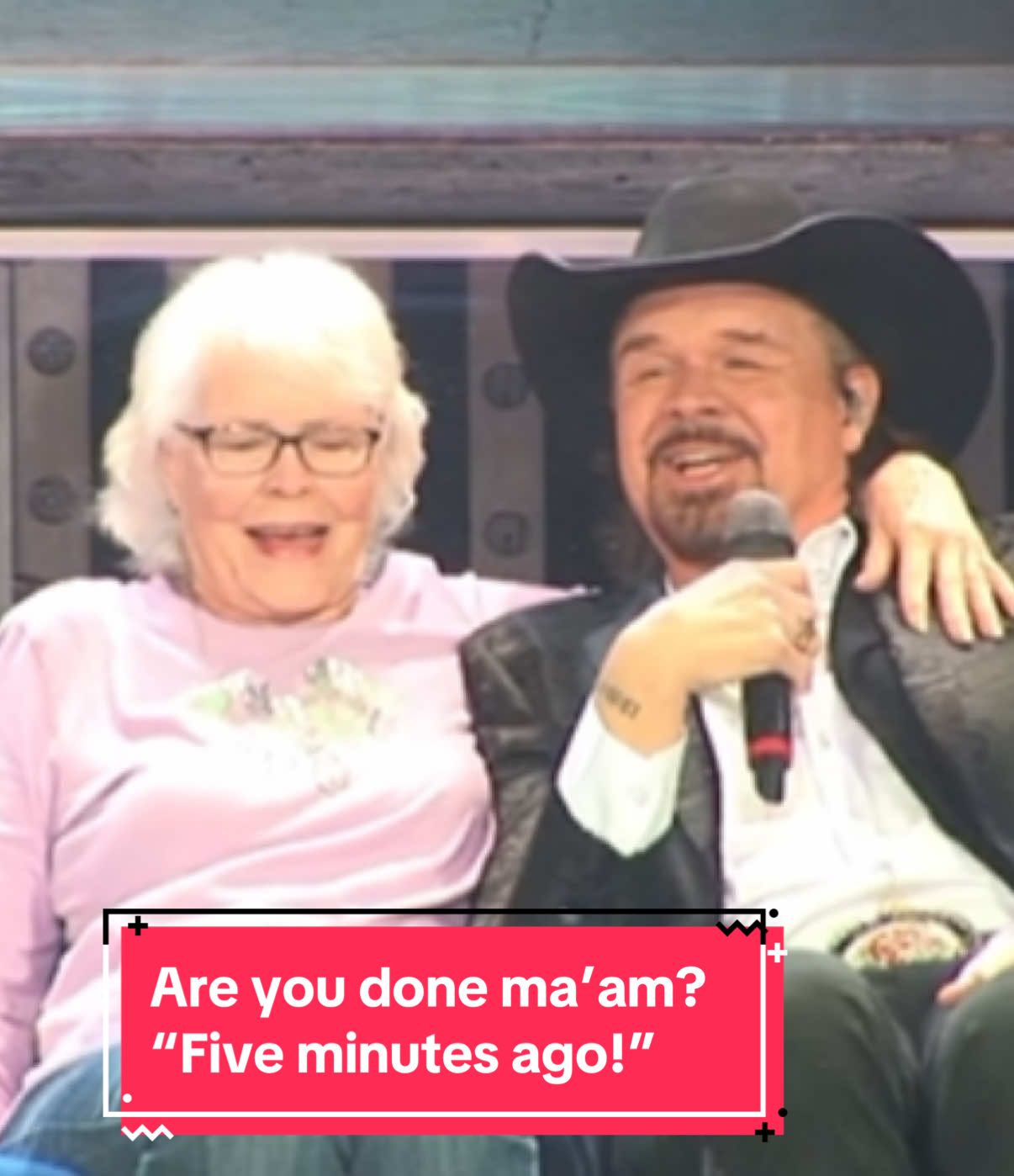 Are you done ma’am? “Five minutes ago!” 😂😂 #justaswingin #swingin #ClayCooper #ClayCoopersCountryExpress #ClayCooperTheatre 