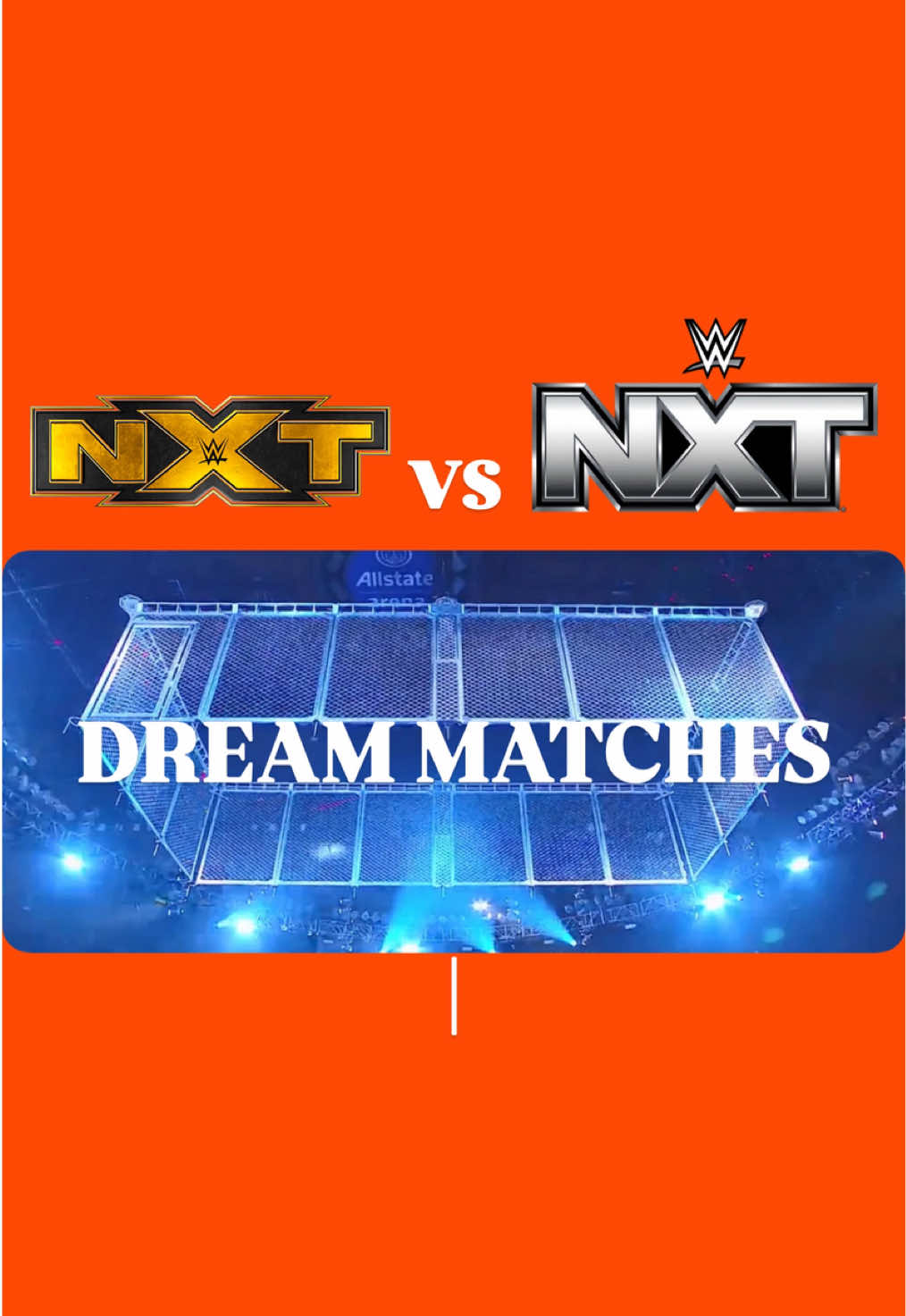 Sam Roberts’ cool idea of black&gold era NXT vs modern era NXT in WarGames #wrestletok #prowrestling #WarGames #wwefans #WWE 
