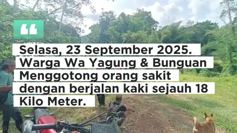 selasa 23 sep 2025.  kegiatan warga wa yagung dan Bungyan memfasilitasi orng sakit dari lokasi wa yagung ke rs pratama lg bawan dan Menggotong orang sakit dengan berjalan kaki 18 Kilo Meter. #kaltara_kalimantan_utara #kaltara #nunukankaltara #perbatasanindonesiamalaysia #fyppppppppppppppppppppppp 