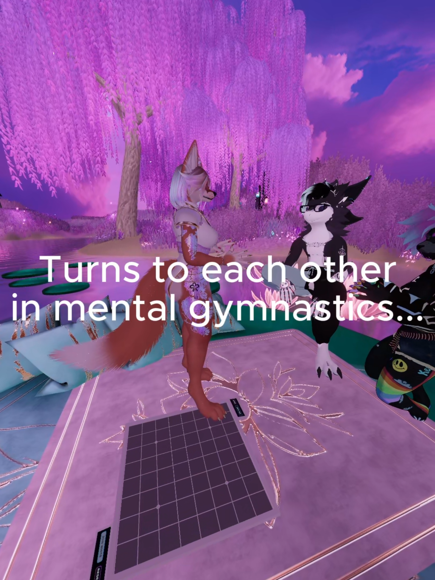 @Moosi and I learned something new from @PulsePGN #LanguageLearning #vrchat #furry #furrygamer #furryfriends 