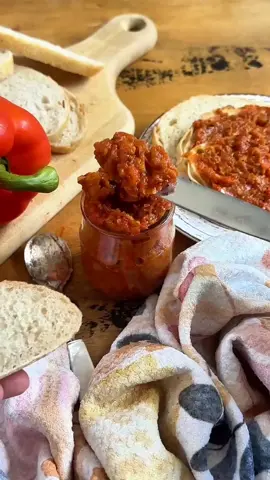Meet Ajvar, a smoky red pepper and eggplant relish from the Balkans that might just become your new favorite spread. 🌶️✨  It’s especially loved in Serbia and North Macedonia, traditionally made every autumn when families roast piles of peppers to preserve for the winter. The result is this sweet, smoky, savory sauce that’s perfect on bread, next to grilled meats, or even as a pizza topping. When I had a jar in my fridge, I couldn't stop putting it on everything!  Fun fact: the word ajvar comes from the Turkish word for “caviar,” because this simple little relish was once considered a luxury. One taste and you’ll get why 😏 Would you keep a jar of this in your fridge?  Click the link in my bio and search Ajvar for the full recipe! #Ajvar #redpepperrelish #SerbianFood #MacedonianFood #Macedonia