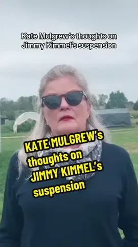 Kate Mulgrew was asked about Jimmy Kimmel’s suspension while visiting Iowa yesterday.  #katemulgrew #jimmykimmel #janeway #startrek #startrekvoyager 