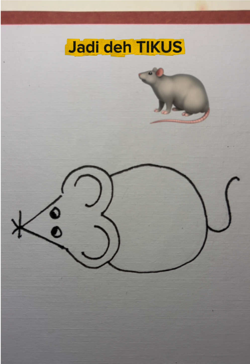 How to draw a simple mouse from letter K #fy #art #drawing #menggambar #sketsartjak 
