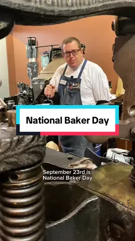 If you needed an excuse to do some baking today, here you go! September 23rd is National Baker Day, a day dedicated to the baking profession. For today, Jared letterpress printed an image from a 125-135 year old electrotype (copy of a woodcut) from the Lewis Winter Collection of something you would use to bake in from the late 1800s. The text below the print of a cast iron stove and oven was typeset in 24 point Stymie Condensed font and reads, “National Baker Day.” Lewis Winter was a woodcut artist and engraver who had his business at 627 J Street in Sacramento from 1888 to 1910. Many of the cuts in his collection at our museum are of  items that would have been featured in catalogs and magazines in the 1890s. This was printed with black rubber base ink using our Washington hand press. #SacHistoryMuseum #NationalBakerDay #sacramento #museum #printing 