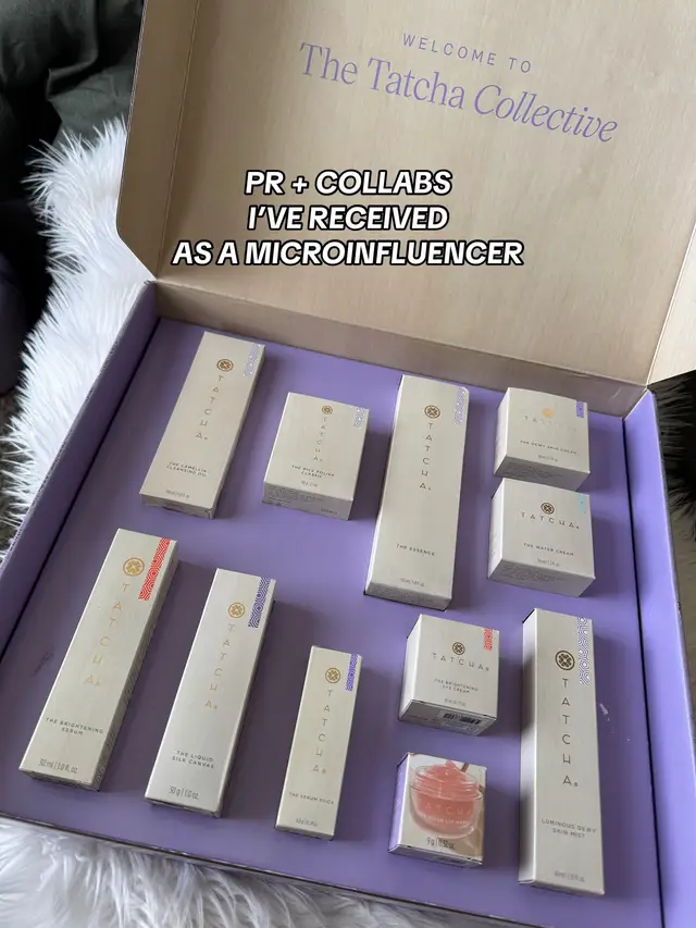 Forever grateful 🫶🏼 @Tatcha US @pacificabeauty @MIXIK SKIN @Armani beauty #pr #prpackages #microinfluencer #fypシ 