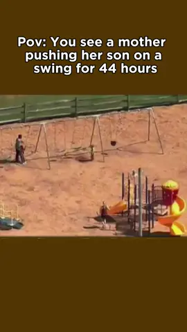 Mother pushing her son on a swing for 44 hours #americanhorrorstory #usa #horrortok #fyp 