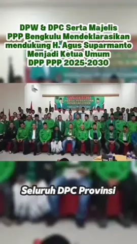 Bengkulu siap Bersama Agus Suparmanto#ppp #muktamarppp2025 #fyp #beranda #indonesia🇮🇩 