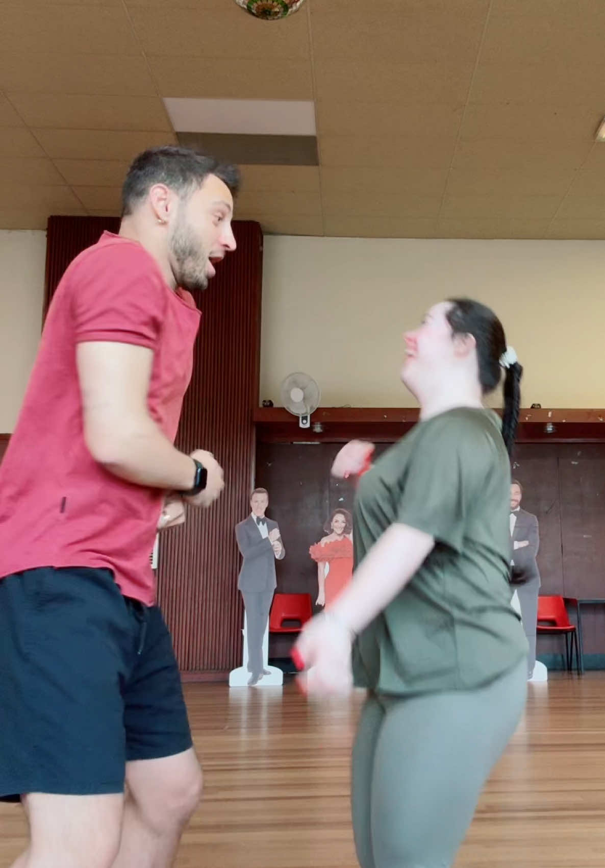 We are still not sure about our team name, but we are so sure about the fact that WE LOVE DANCING!!! 💃 🕺 @Ellie Goldstein 