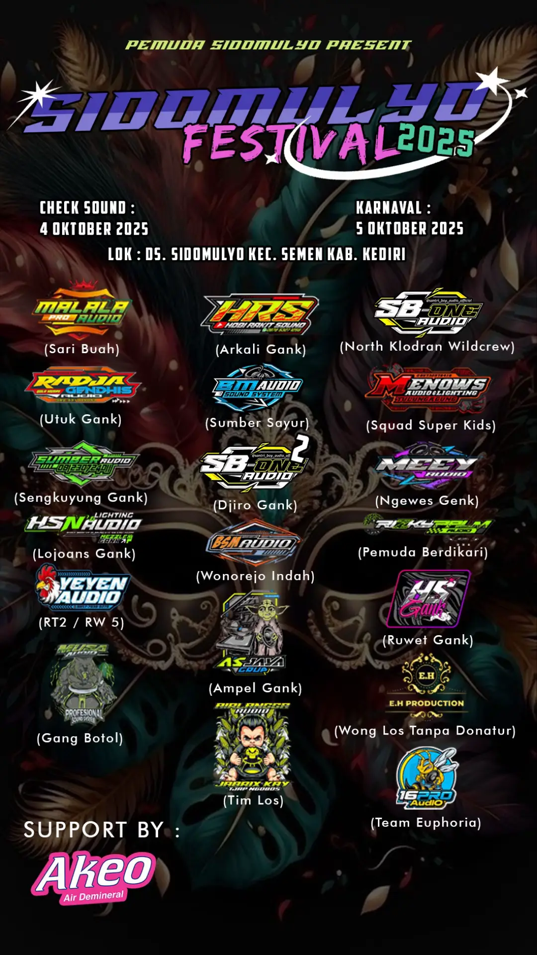 LENGKAP SUDAH PESERTANYA !!! # #fyp #karnavalsoundsystem #karnavalkediri2025 #karnavalkediri #fypterus #kediri24jam 
