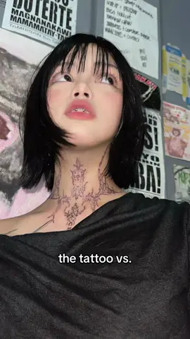 wouldnt reccomend neck tatoo talaga 😭 partida high pa pain tolerance ko pero grabe hagulgol talaga ako sa shop #tattoo #necktattoo #piercings #alt  #cybersigilism