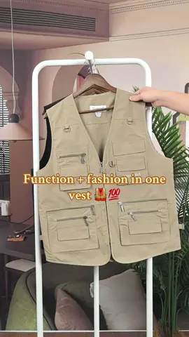 From city streets to outdoor adventures 🌍, this multi-pocket utility vest has you covered. Built with durable fabric and practical storage, it’s perfect for fishing, hiking, or just leveling up your casual look 🎒⚡. A must-have for men who want both functionality and streetwear style. Add this to your wardrobe now! 🔥#fyp #OOTD #vest #frock #jacket 