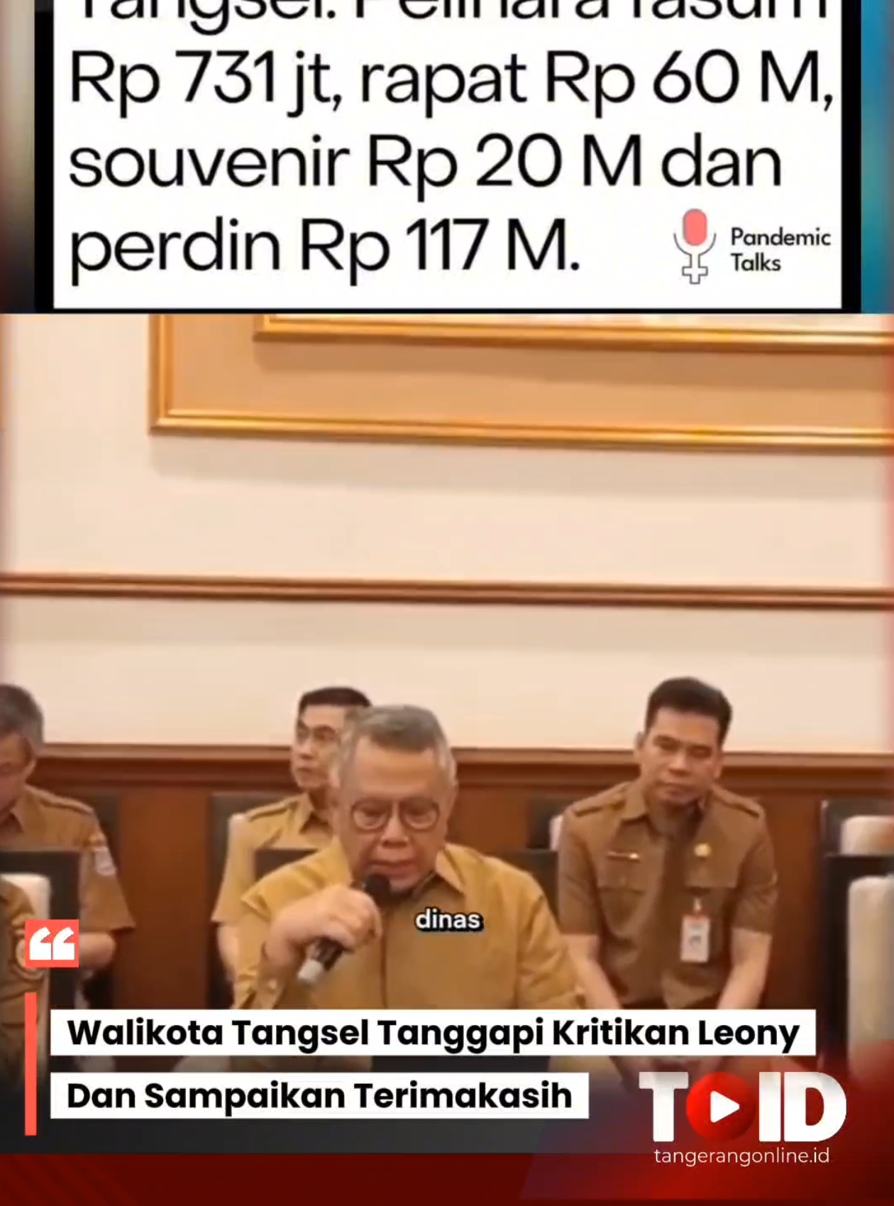 Benyamin menuturkan, terkait penggunaan anggaran suvenir dan cendera mata sebesar Rp20,48 Miliar direalisasikan untuk seluruh perangkat daerah di Kota Tangsel. Yakni mencakup seluruh perangkat daerah, kecamatan, serta kelurahan selama satu tahun. Suvenir tersebut digunakan antara lain untuk kegiatan pemberdayaan masyarakat, promosi kesehatan, perlengkapan ibadah yang diberikan kepada masyarakat, penghargaan bagi atlet berprestasi, kelembagaan dan manajemen sekolah. Anggaran suvenir dibelanjakan melalui Usaha Mikro, Kecil dan Menengah (UMKM) dalam rangka peningkatan ekonomi masyarakat Tangsel. Untuk pos anggaran konsumsi rapat dan pertemuan sebesar Rp60 miliar, Benyamin menjelaskan, anggaran tersebut mencakup banyak kegiatan pertemuan dengan masyarakat, rapat koordinasi lintas perangkat daerah, forum regional dan pertemuan strategis sepanjang tahun 2024. “Termasuk memfasilitasi kegiatan masyarakat yang telah diprogramkan Pemkot Tangsel,” ujar Benyamin. Sebagai contoh, fasilitasi pemberangkatan dan pemulangan jemaah haji sebanyak 1.300 jemaah dan memfasilitasi kegiatan hari besar nasional dan keagamaan tingkat kota, serta pemenuhan proposal dari masyarakat yang masuk ke Pemkot Tangsel untuk kegiatan sosial keagamaan, seperti peringatan hari kemerdekaan, hari sumpah pemuda, peringatan maulid nabi, tahun baru hijriah dan isra mikraj. Tak hanya itu, kegiatan kepemudaan, olahraga dan seni seperti turnamen silat, pekan olahraga seni dan pondok pesantren dalam rangka hari santri baik yang diadakan oleh masyarakat umum, mahasiswa dan majelis taklim, sosialisasi bersama ketua RT RW, forum musrenbang, kegiatan peningkatan kualitas SDM pegawai (aparatur, guru, tenaga kesehatan), pemberdayaan pemuda, pemberdayaan PKK dan posyandu, makan minum saat penanggulangan bencana, hingga penegakkan perda. “Dalam hal ini melibatkan puluhan ribu orang,” ujarnya. Sumber : Humas Tangsel #tangerangonline #leony #leonytriokwekkwek 