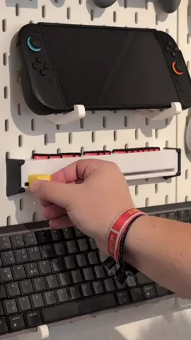 Nintendo Switch Cartridge Slider for IKEA Skådis Pegboard Filaments, PLA:@SUNLU STORE / @BAMBULAB Official Model by: @lusprints  3D Printer: Bambulab P1S #nintendoswitch #nintendo #nintendoswitch2 #ikeaskadis #3dprinting 