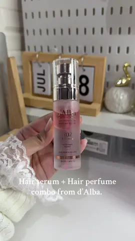 What I love about this product is its elegant floral scent, softening and shine boosting effect, lightweight, and non greasy feel.👩🏻‍🦰✨💫🌸💖 @d'Alba Ph d’Alba Repairing Hair Perfume Serum  R02 Rose Freesia  For Damage and Dry Hair Hair Shine & Smooth d’Alba is a Korean luxury beauty brand inspired by Italian white truffles. #dalba #hairserum #koreanskincare #hairrepair #haircare 