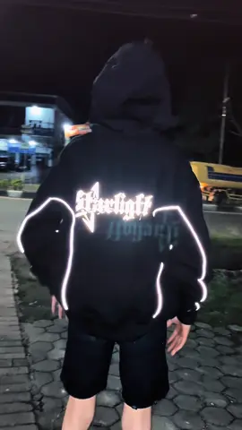 Starlight zipper hoodie reflective ⭐️💡