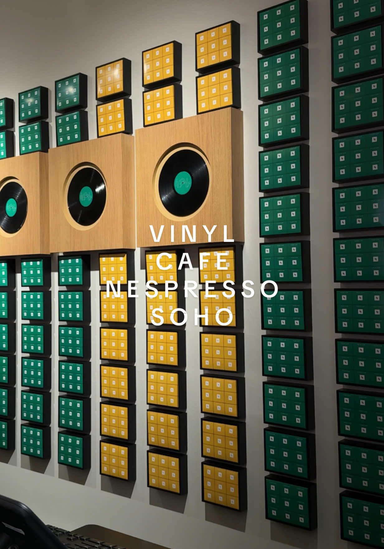 stop by the vinyl cafe now through oct 14th at @Nespresso @Nespresso USA location in soho💿 for@The Weeknd samra origins collab✨ ft. @jaeda:) 🫶🏻 #vinylcafe #sohonyc #nespresso #popupnyc #nycevents 