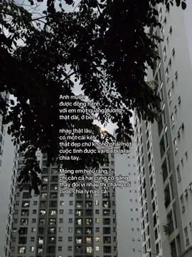Anh muốn  được đồng hành  với em một quãng đường  thật dài, ở bên. nhau thật lâu,  có một cái kết thật đẹp chứ không phải một cuộc tình được vài ba bữa lại chia tay. Mong em  hiểu rằng chỉ cần cả hai cùng cố gắng thay đổi vì nhau thì chẳng có cuộc chia ly nào cả. #xhtiktok #fyp #couple #vantruong 