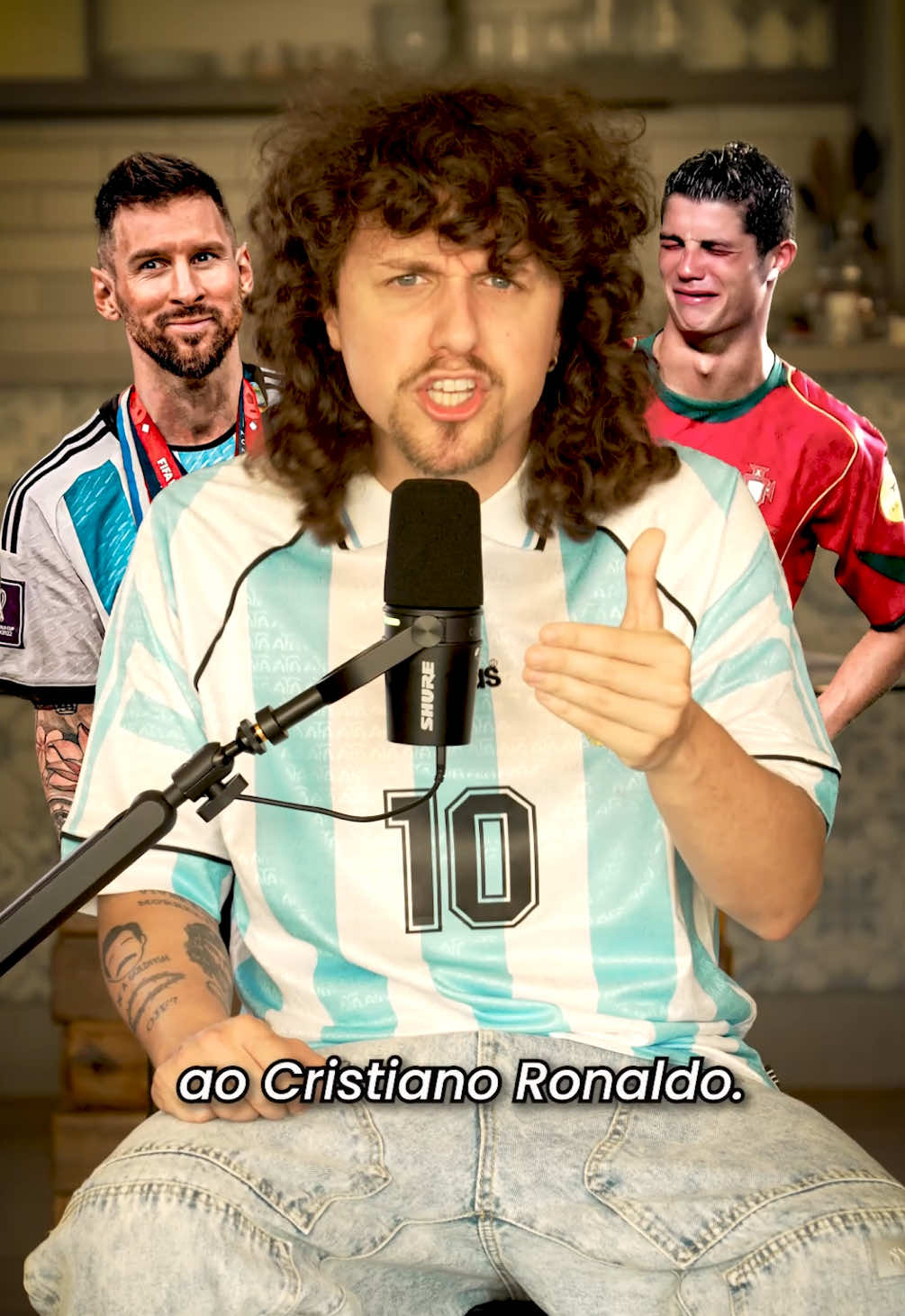 NÃO TEM COMPARAÇÃO! ☠️ #cristianoronaldo #messi 