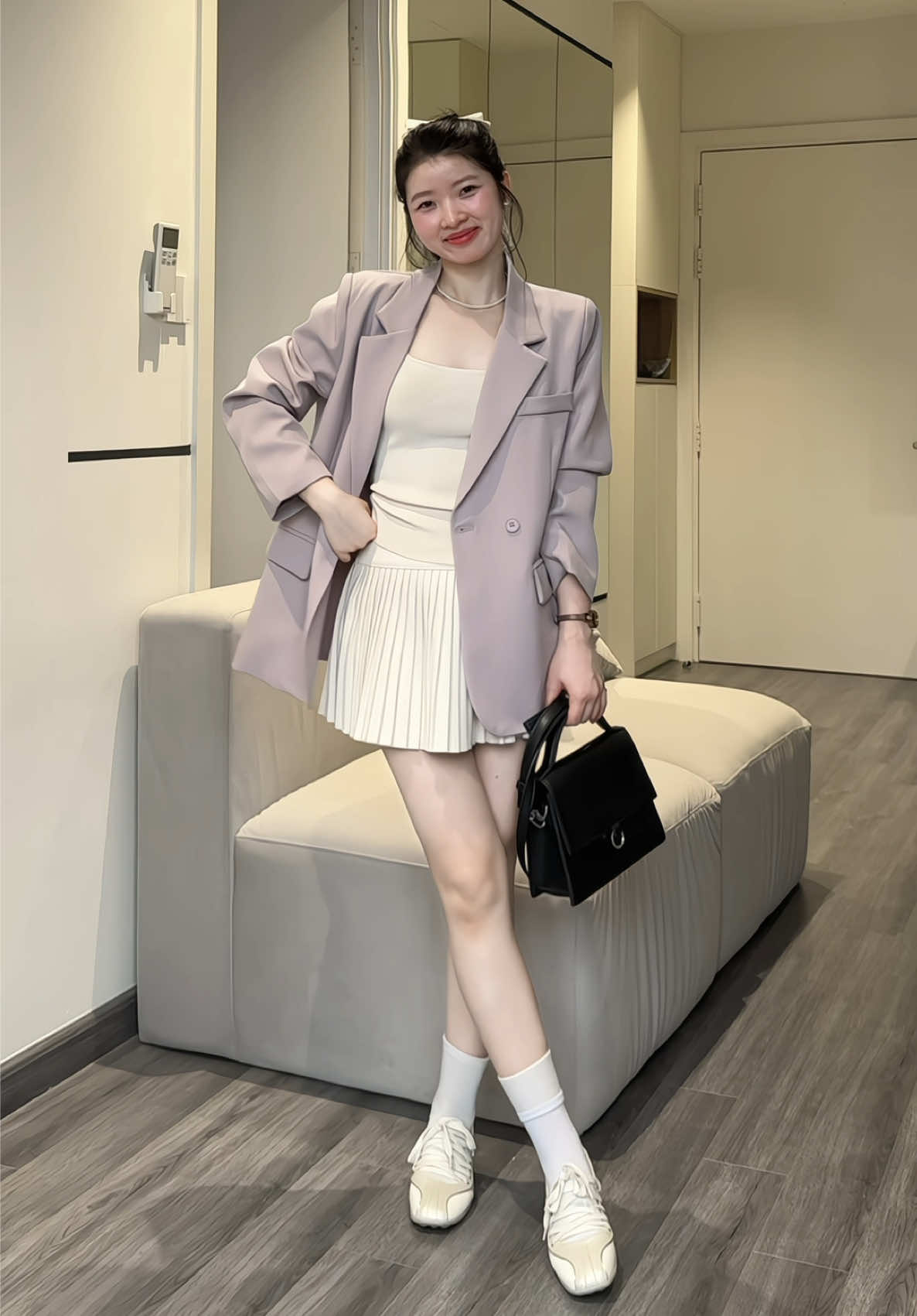Lạc trong mơ tôi cất bước đi giữa khu rừng #fyp #xuhuong #viral #outfit #blazer 