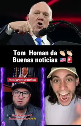 Hayyyy mi gente buenas noticias para todos los inmigrantes mi gente escucha y comparte loq dijo Tom Homan gente noticia de última hora 👏🏻🇺🇸🚨#noticias #estadosunidos #noticiasultimahora #eeuu🇺🇸 #ultimahora🚨 