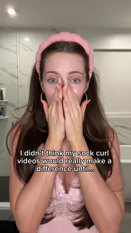 This makes me emotional!! You all have brought them to life❤️  #sockcurls #hairinspiration #heatlesshairstyle #heatlesscurlsovernight #hairinfluencer 