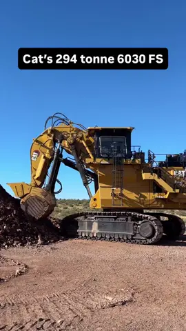 Demonstration of @catmining 6030 front shovel digging. Sporting the tri-power linkage from its O&K/Terex heritage, front shovels have unbeatable breakout force sitting on pit floor digging into the face. The 6030 is also the only machine in its size class with twin engines!