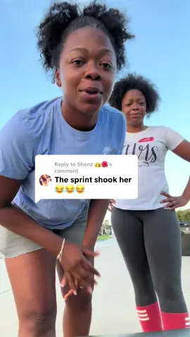 Replying to @Shonz 👑🌺 My twin has always ran faster than me it feels good to finally be able to catch her 😮‍💨🤣@Bree Lynch 