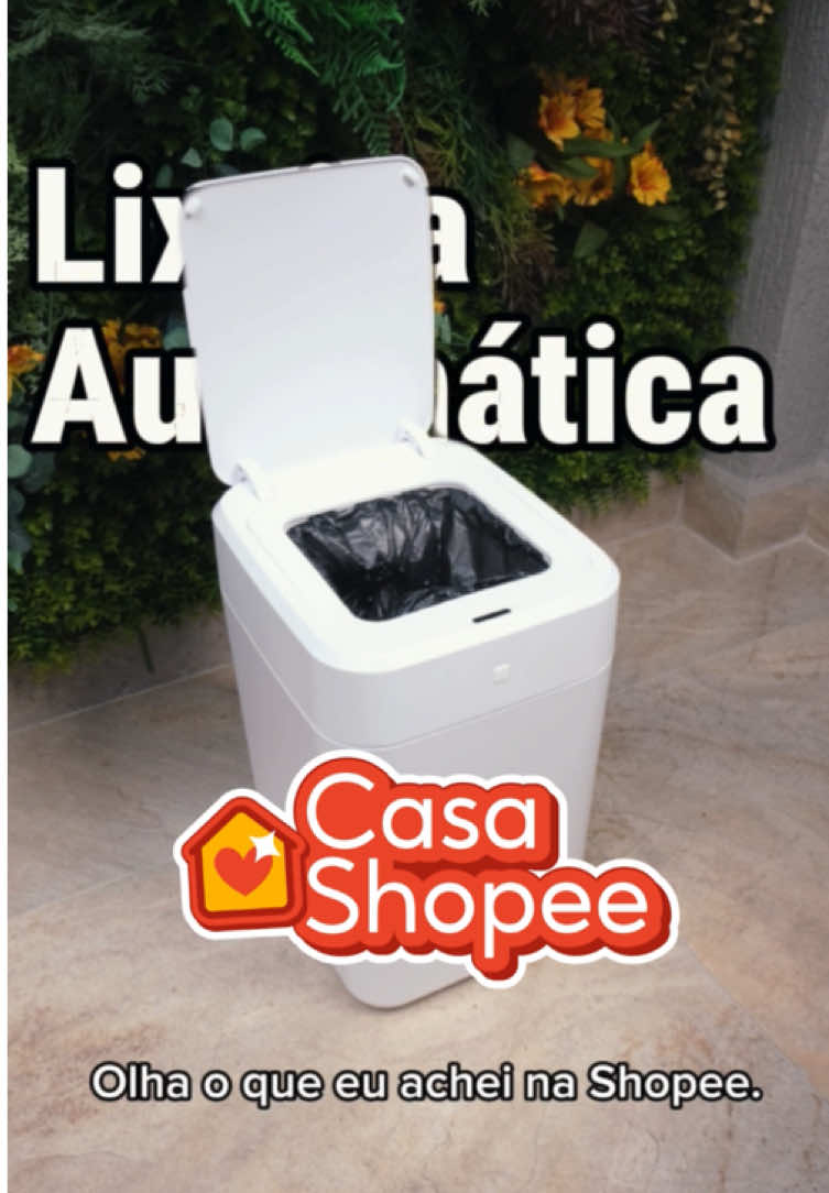 #AcheiNaShopee essa lixeira inteligente (🔎: DUA-VYD-DWE) que veio para facilitar minha vida! 🤩🧡 olha como ela é perfeita! já manda esse vídeo para aquela pessoa que precisa de mais praticidade no dia a dia!