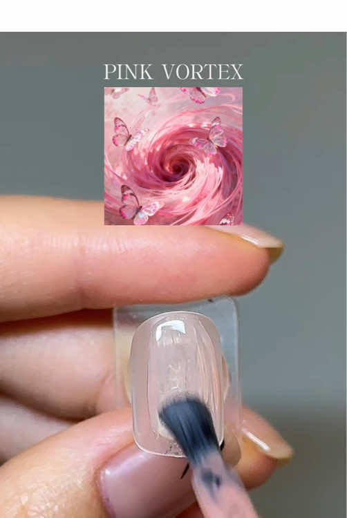 Diving into a dreamy pink vortex!💖✨#pinkswirlnails #nailart #pinknails #nailartinspo #fyp 