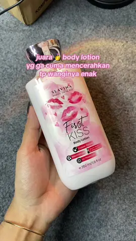wanginya enakk poll😍💗 #slavina #slavinabodylotion #slavinafirstkiss 