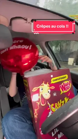 Unboxing dans la voiture mais j’étais pas prête pour ces crêpes au goût Crazy Cola 🥞 !! @Whaou! colis offert #crepe #unboxingvideo #voiture #cola #degustation 