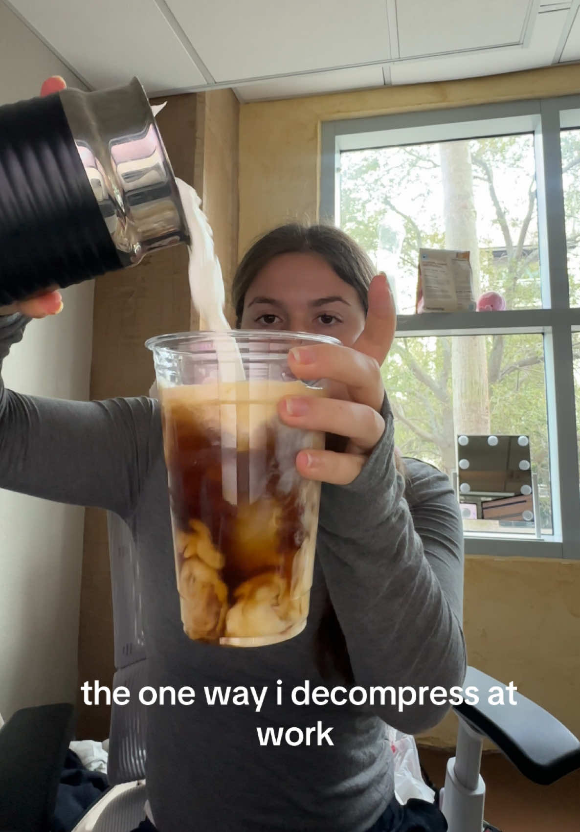 This is how we decompress and distress when we feel overstimulated #worklifebalance #coffeetok #fyp #relatable #forthegirls 