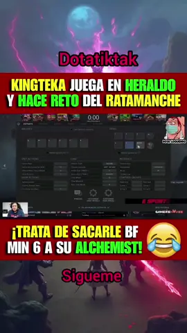Kingteka juega alchemist #dota2 #dota #dotatiktak #LIVEIncentiveProgram #videosjuegos 