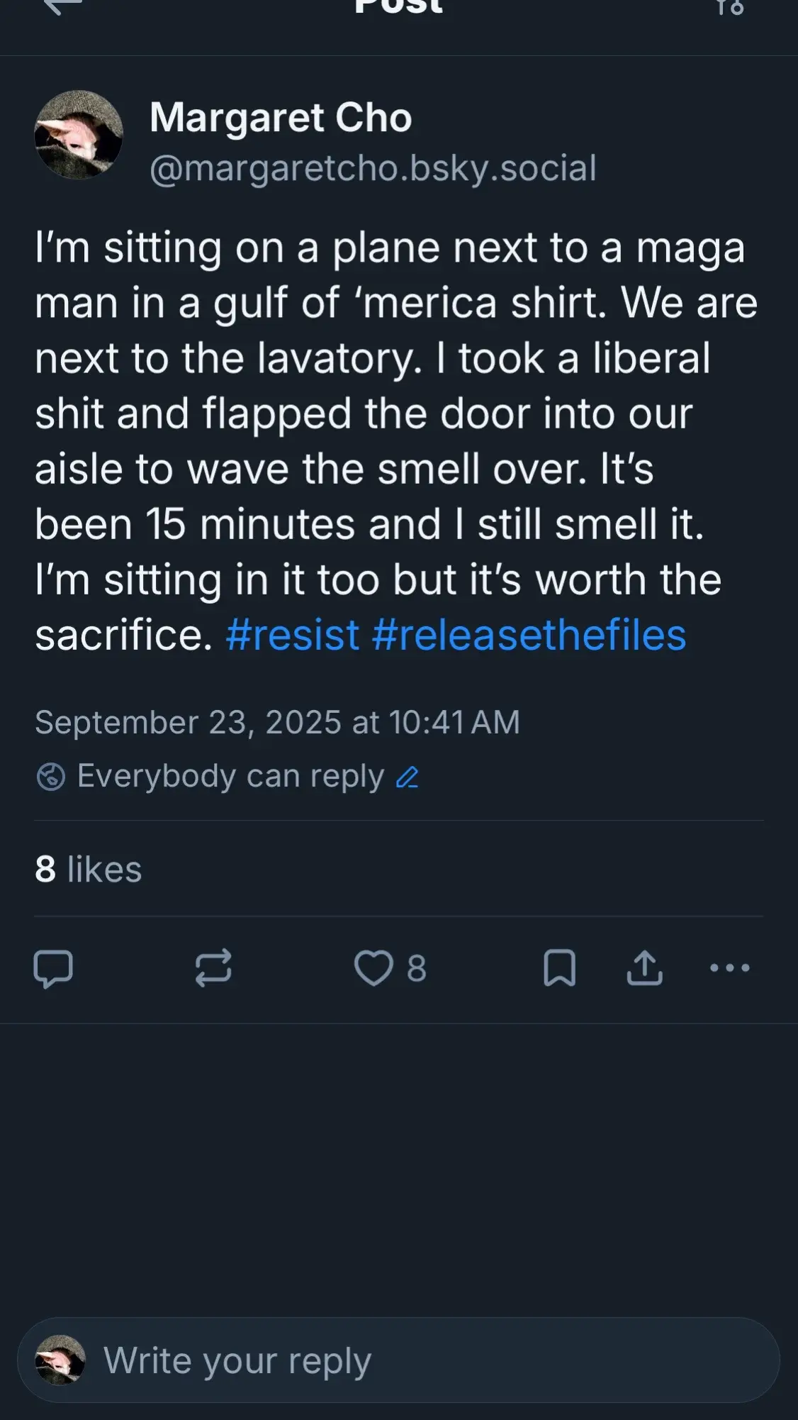 He’s holding a cloth over his nose and mouth #resist #releasethefiles #lactoseintolerant #morningcoffee 